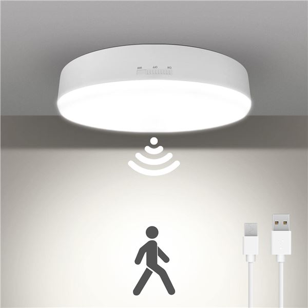 NEW RECHARGEABLE MOTION SENSOR LIGHT CEILING LAMP