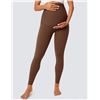 NEW DHSO MATERNITY LEGGINGS PANTS MEDIUM BROWN
