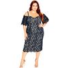 Image 1 : NEW CITY CHIC LARGE NAVY DRESS LACE WHISPER FF