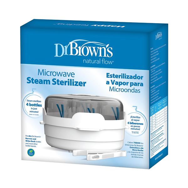 NEW DR BROWNS MICROWAVE STEAM STERILIZER