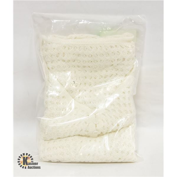 NEW JFAN BATHING SUIT COVER UP WHITE ONE SIZE FITS