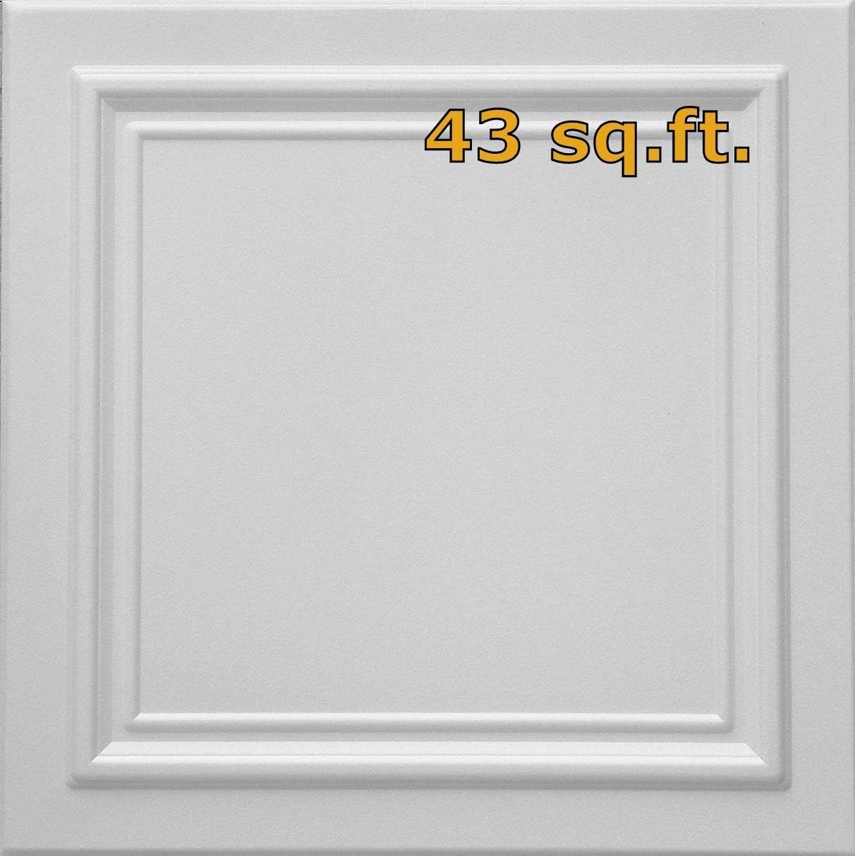 NEW STYRO PRO R, 24 STYROFOAM CEILING TILES 43 SQ