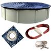 Image 1 : NEW 12 YEAR ROUND 18' X 22' WINTER POOL COVER