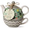 Image 1 : BRAND NEW BLOOM SISTER 15OZ TEAPOT & 8OZ CUP