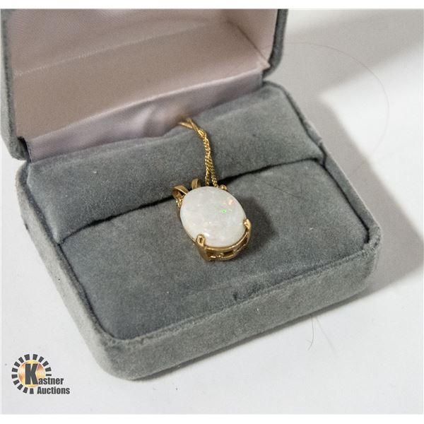 14K OPAL NECKLACE 18”