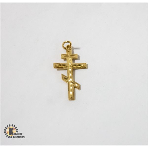 10 K GOLD CROSS