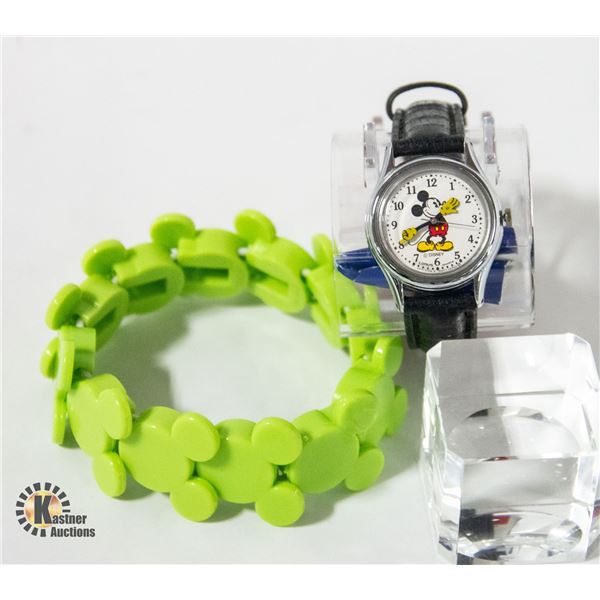 MICKEY MOUSE WATCH LORUS & BRACELET