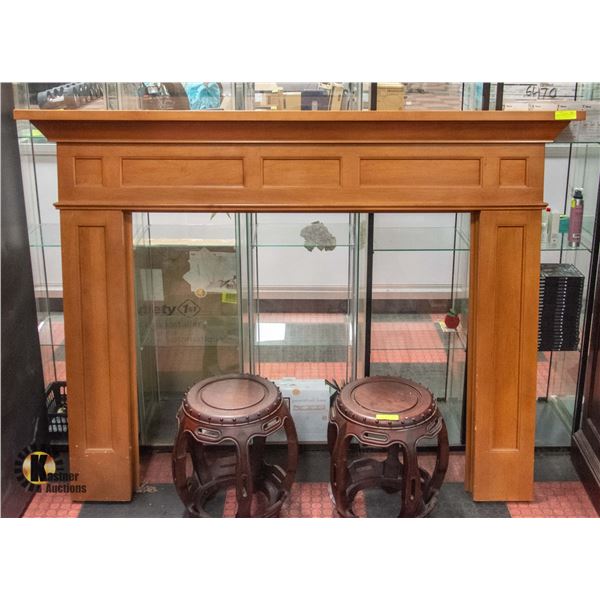FIREPLACE MANTLE 71" X 8" X 53"