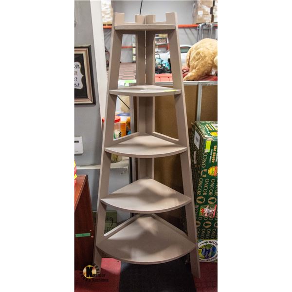 CORNER 5 TIER STAND 28" X 18" X 63"