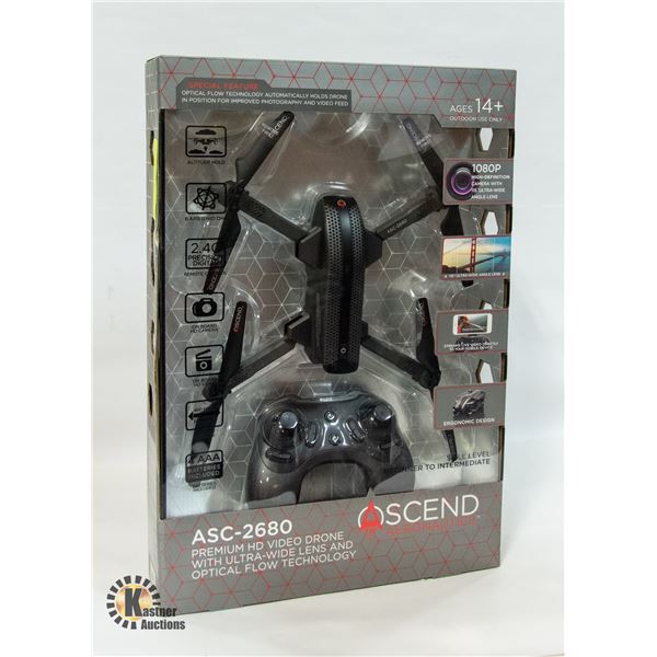 NEW ASCEND ASC-2680 PREMIUM HD VIDEO DRONE