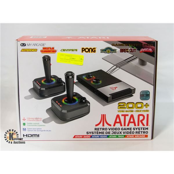 NEW ATARI RETRO VIDEO GAME SYSTEM W/ 200+