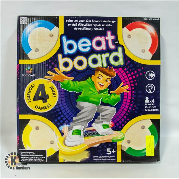 KIDKRAFT BEAT BOARD MUSICAL GAME, UP TO 4 PLAYERS