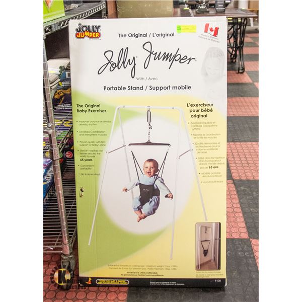 JOLLY JUMPER BABY EXERCISER IN ORIGINAL BOX