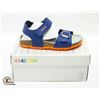 Image 1 : NEW KIDS GEOX RESPIRA BLUE/ORANGE SANDALS SIZE 9