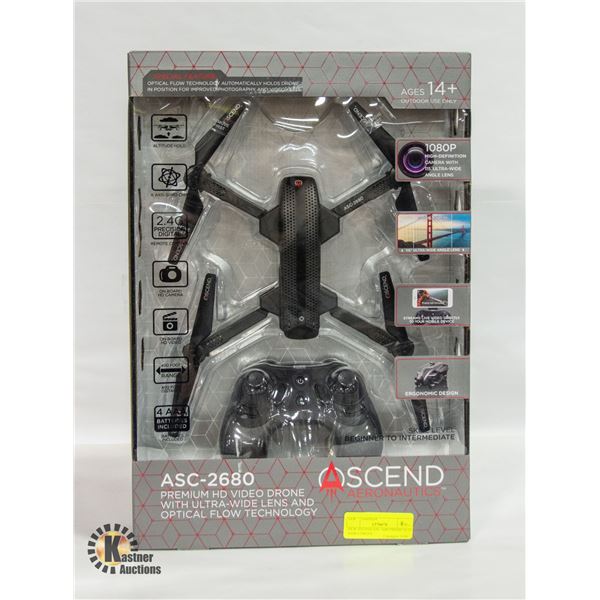 NEW ASCEND ASC-2680 PREMIUM HD VIDEO DRONE