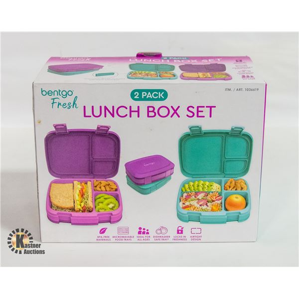 BENTGO FRESH LUNCH BOX SET, 2 PACK