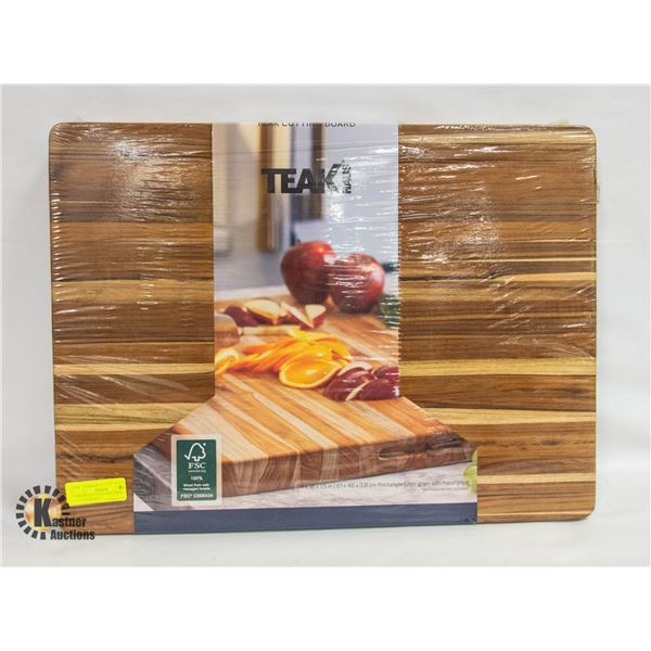 NEW SEALED TEAK HAUS TEAK CUTTING BOARD