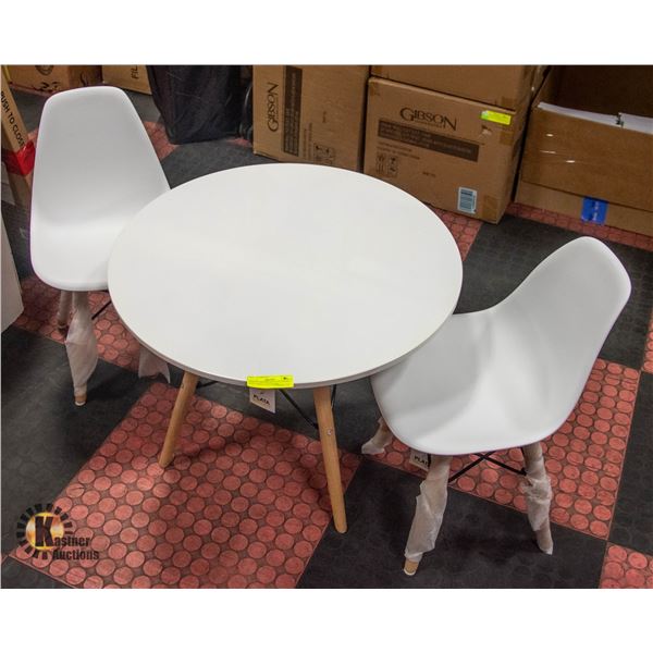 NEWLY ASSEMBLED PLATA EIFFEL KIDS TABLE AND CHAIRS