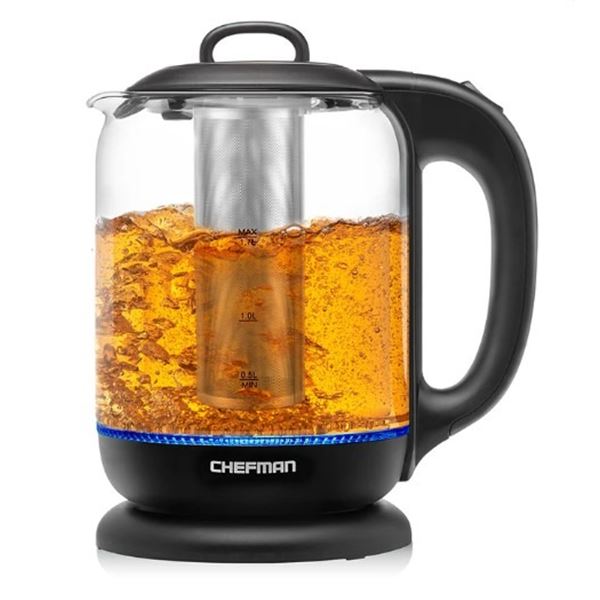 NEW CHEFMAN 1.7L ELECTRIC TEA INFUSING KETTLE