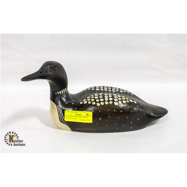 ESTATE VINTAGE RON SADLER CARVED LARGE