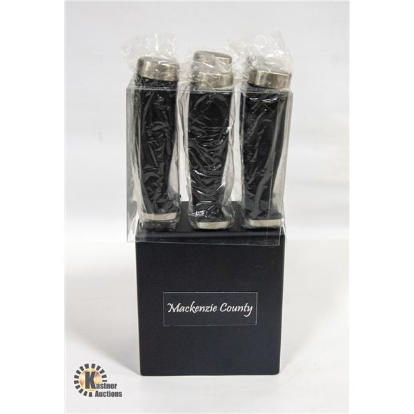 NEW 6 STEAK KNIVES IN BLOCK