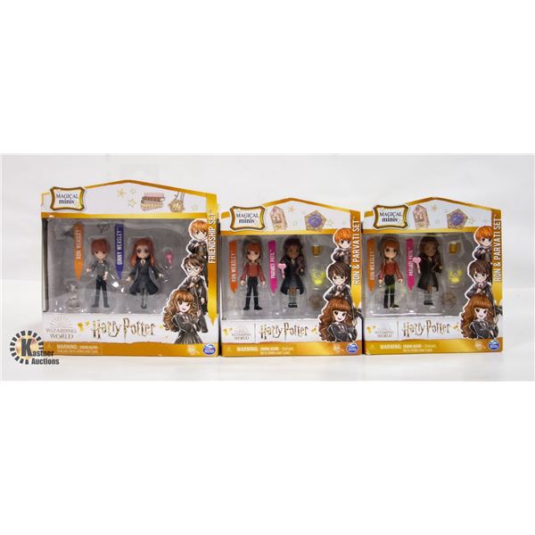 NEW 3 HARRY POTTER MAGICAL MINIS FRIENDSHIP SET