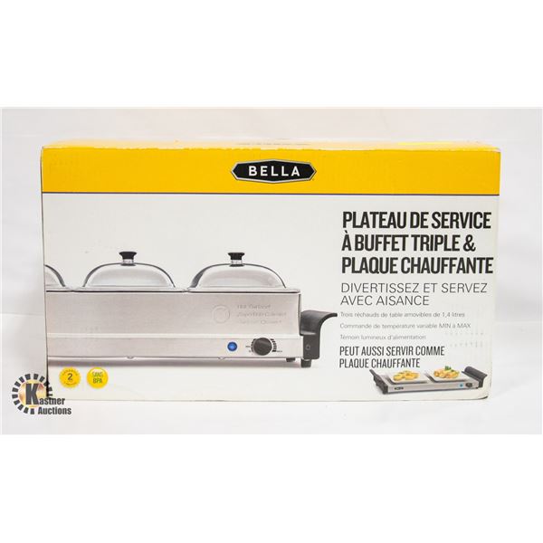 NEW BELLA TRIPLE BUFFET SERVER