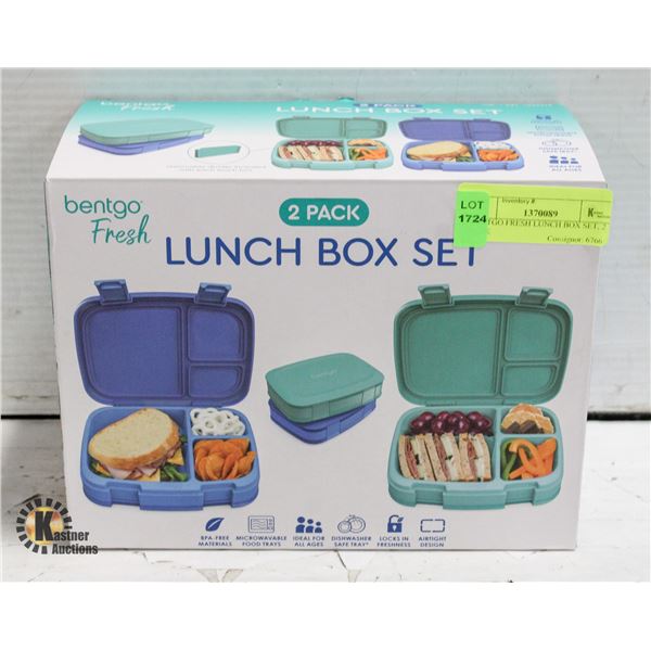 BENTGO FRESH LUNCH BOX SET, 2 PACK