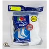 Image 1 : WHITE CREW SOCKS 6-12 SIZE 6-PACK FRUIT OF LOOM