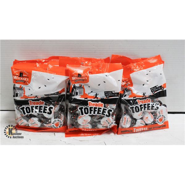 SIX BAGS OF WALKERS ENGLISH TOFFEE