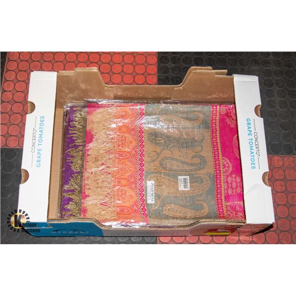 10 PASHMINA SCARVES 3/12