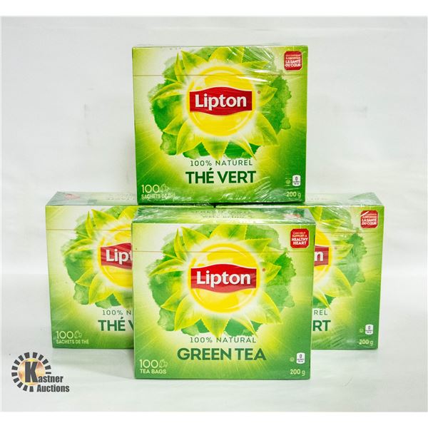 FOUR BOXES LIPTON, GREEN TEA