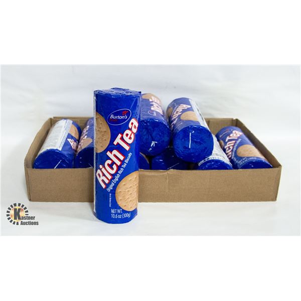 NINE PACKAGES OF BURTONS, RICH TEA BISCUITS