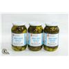 THREE JARS, PCS, SWEET PICKLES WITH ONION &