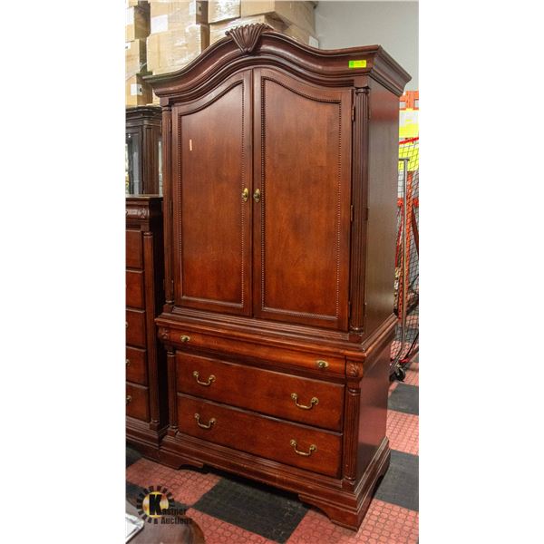 SOLID WOOD WARDROBE 44" X 24" X 85"