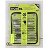 SEALED RYOBI 10 PC WOODSPADE BIT SET