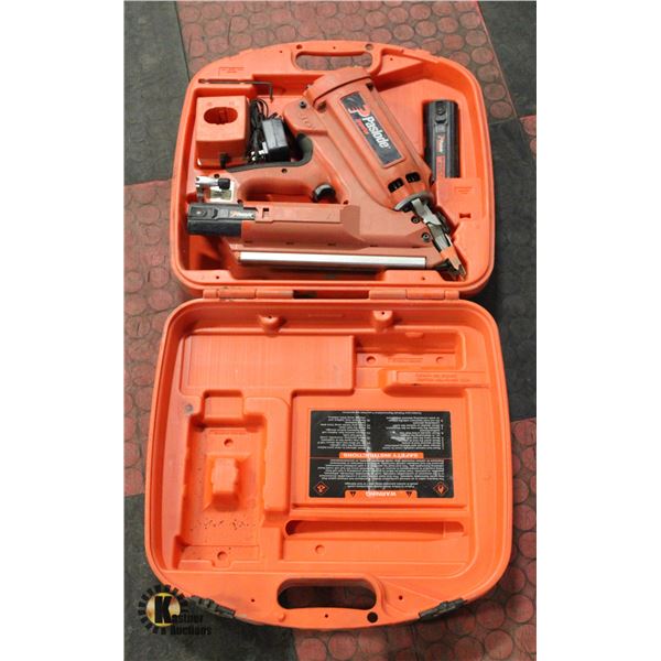 PASSLODE GAS NAILER COMPLETE WITH 2 BATTERIES &