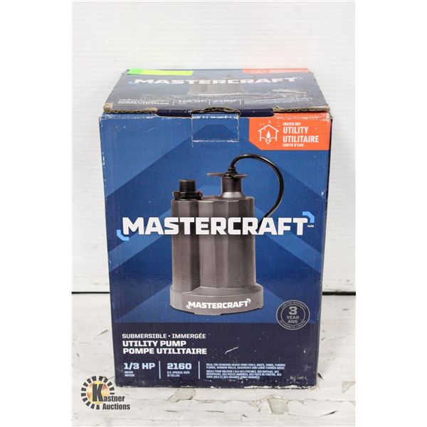 MASTERCRAFT 1/3HP UTILITY PUMP
