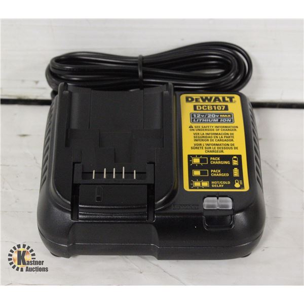 NEW DEWALT CDB 107 12/20V BATTERY CHARGER