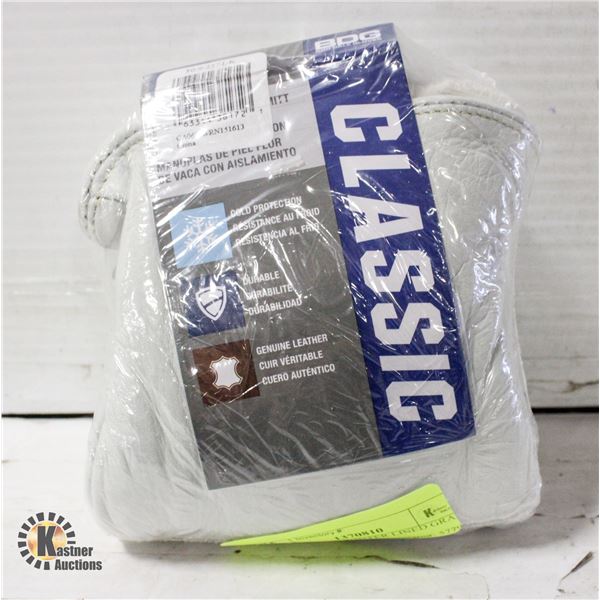 BDG CLASSIC WINTER LINED GRAIN COWHIDE MITT SIZE