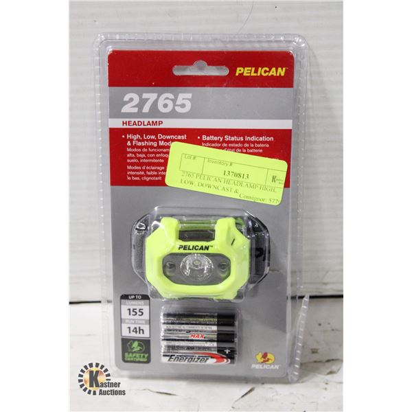 2765 PELICAN HEADLAMP HIGH, LOW, DOWNCAST &