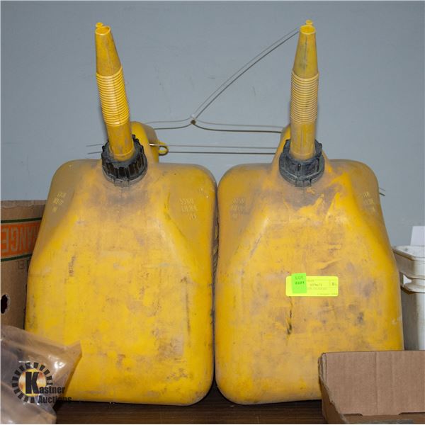 2-JERRY CANS 20L DIESEL (YELLOW)