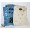 NEW MEN'S SHIRTS 1 DENIM 1 NATURAL SIZE 2XL