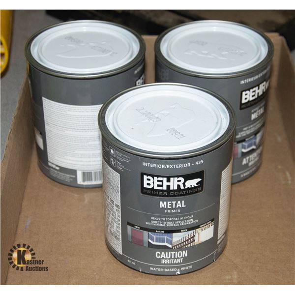 BEHR METAL PRIMER X 3  931 ML