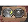 2X STEEL SOUP POTS W. SLOTTED LIDS, COMMRSIAL