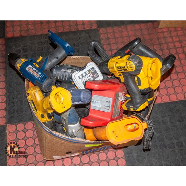BOX OF POWER TOOLS