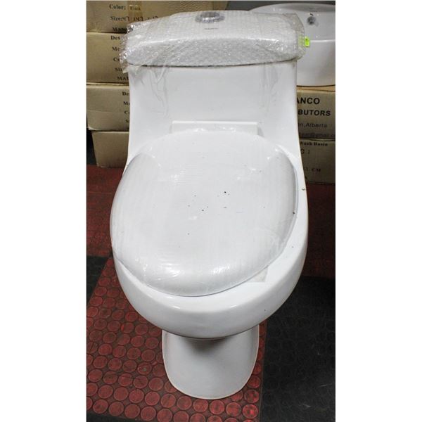 NEW BIANCO DUAL FLUSH WHITE PORCELAIN TOILET