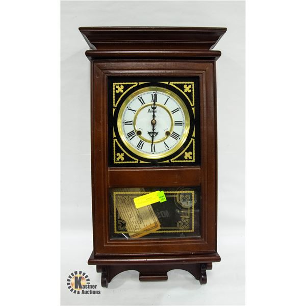 31 DAY PENDALUM CLOCK 26"X11.5"