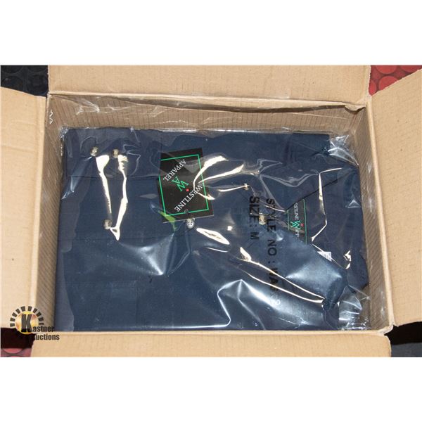NEW MEN'S SHIRTS CASE OF 9 NAVY SIZE M