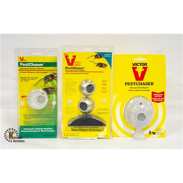 SEALED 3 VICTOR RODENT REPELLERS